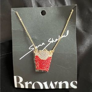 BRAND NEW NEVER WORN Browns X Sara Shakeel French Fry Crystal Necklace